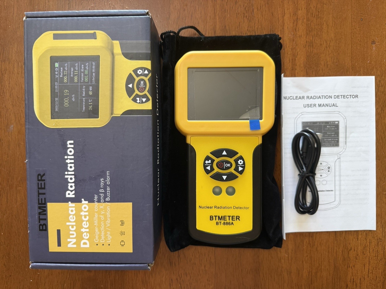 BTMETER BT-886A Nuclear Radiation Detector Geiger Miller Counter