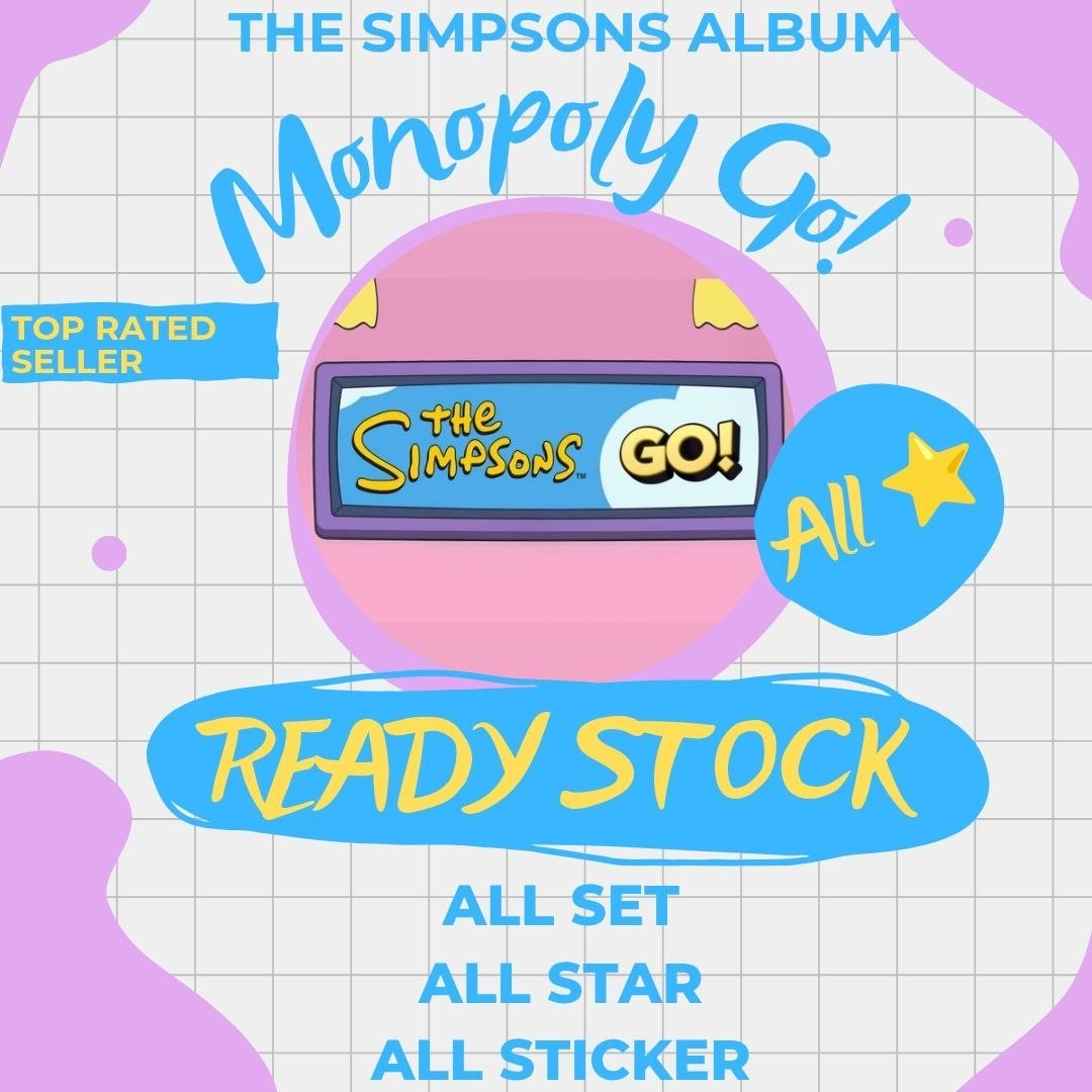 Mono_poly_Go The Simpsons Album | All Set, All Star, All Sticker