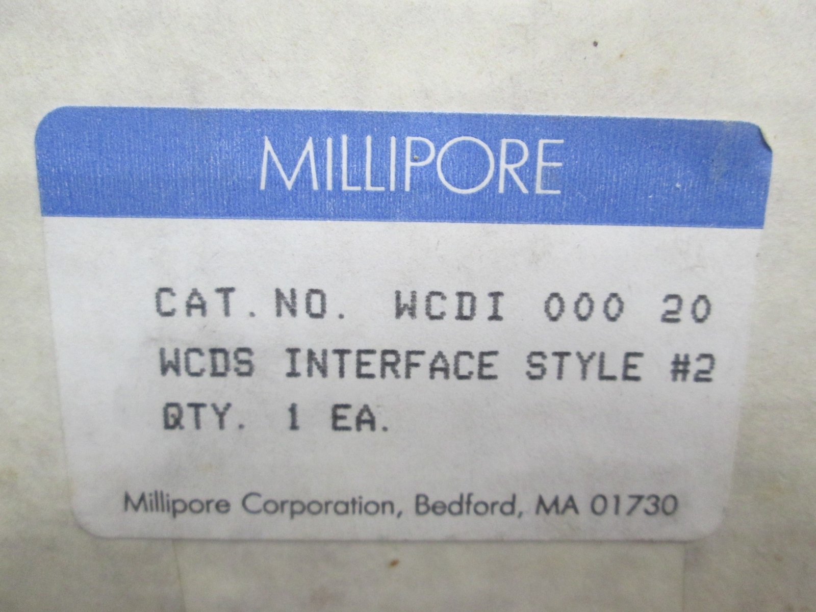 Millipore, WCDI 000 20, WCDS Interface Style 2, Used