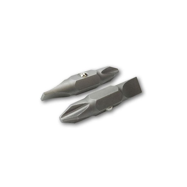 Klein Tools 32483 Bit #2 Phillips 1/4" Slotted, 2Pk