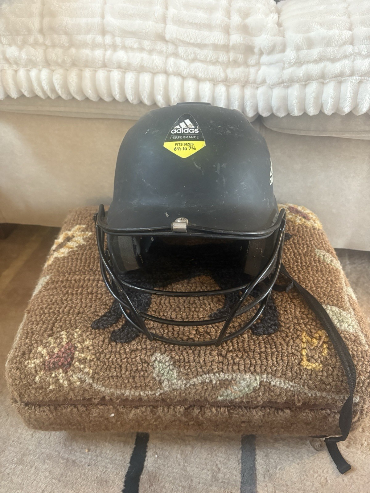 Adidas Youth Batting Helmet with Face Guard  -adjustable Fits Size 6 3/8 - 7 5/8