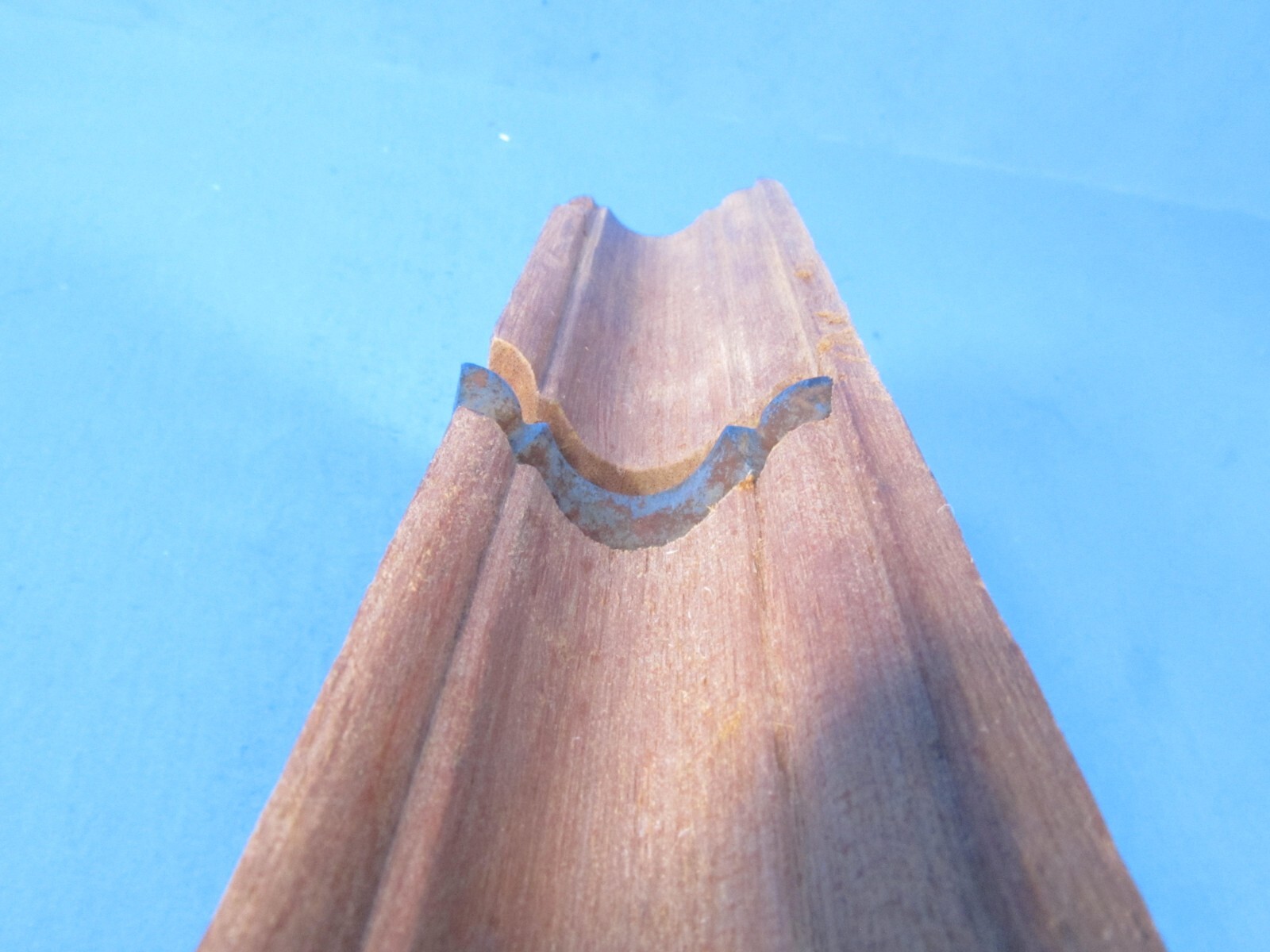 as-is symmetrical ovolo & cove wood molding plane uncommon profile not marked