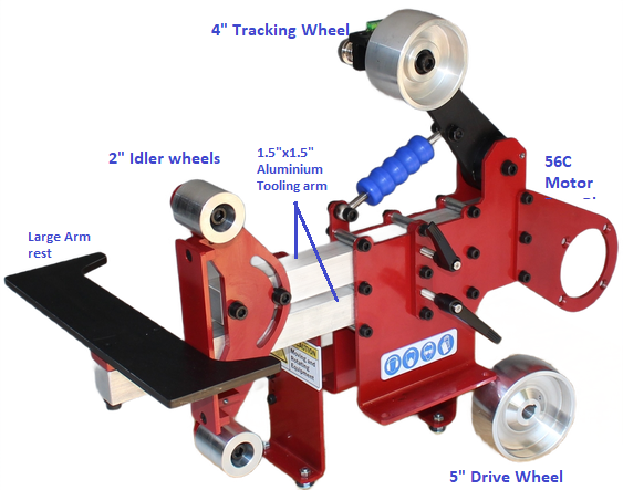 2x72 Belt Grinder - Complete with Tilting Frame - No Motor