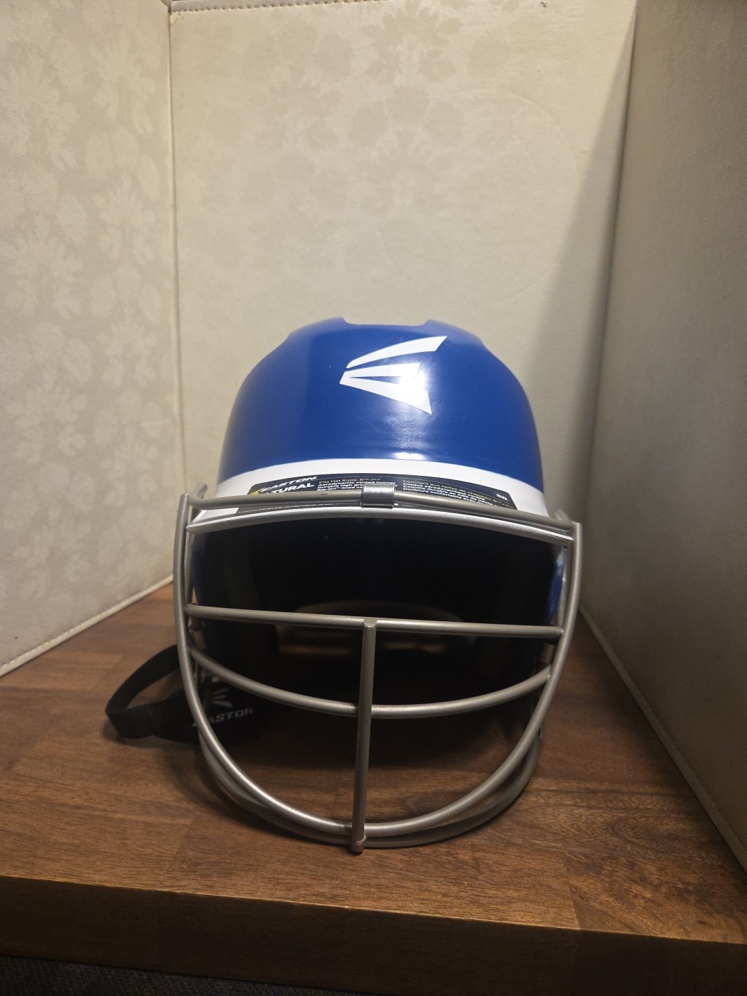 Easton Senior Batting Grip Helmet Blue White Baseball Softball Face Guard Sz SR