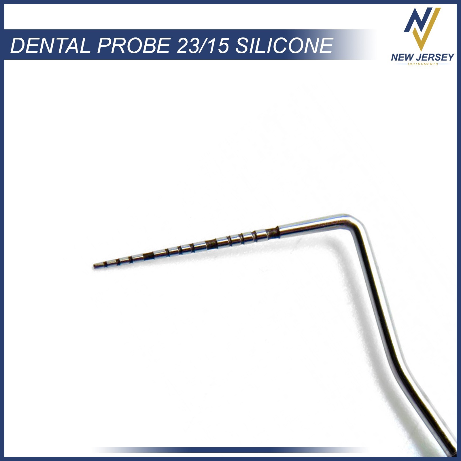 Dental Perio Explorer 23 Probe UNC 15 Color Marking Silicone Handle Double Ended
