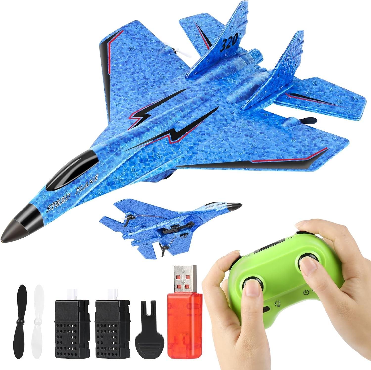 RC Plane, Remote Control Airplane Toy - RC Plane Remote Control Planes 2CH 2....