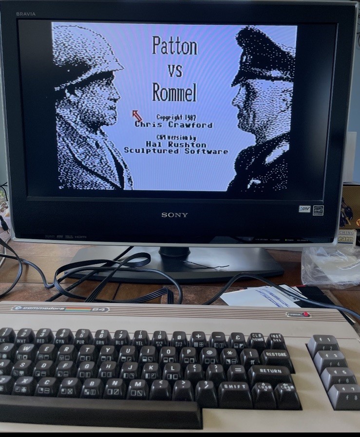 COMMODORE 64 PATTON VS ROMMEL-ELECTRONIC ARTS-TESTED-EXCELLENT CONDITION!