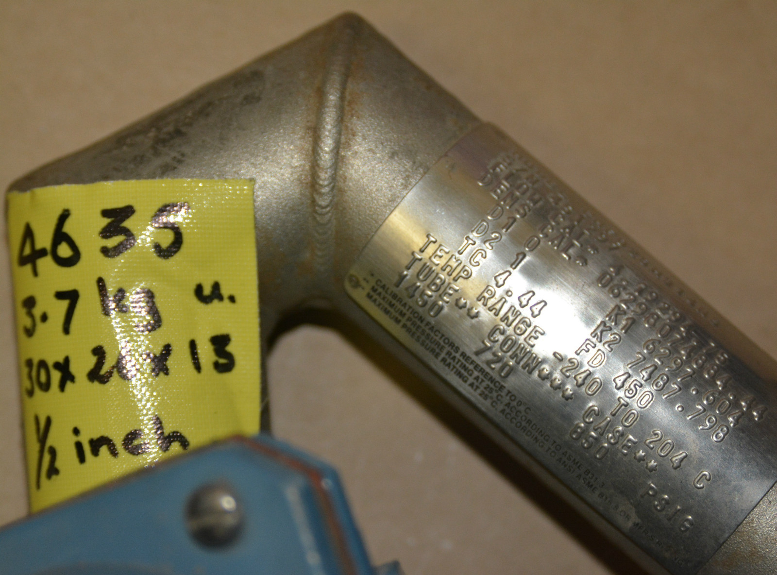 MICRO MOTION Elite Series Mass Flow Sensor CMF025M314NS 1/2"