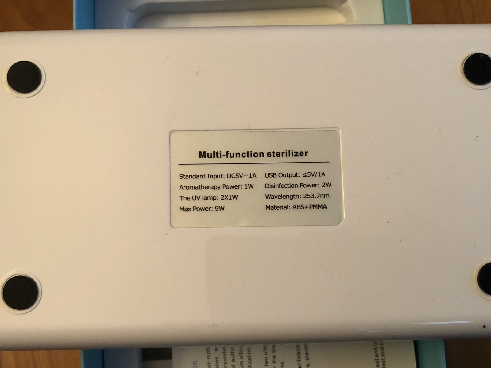 Multi-Function Mobile Phone UV Sterilizer w/ Aromatherapy Diffuser….. Open Box