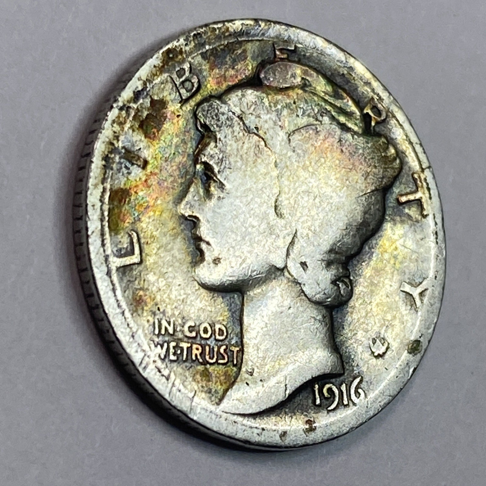1916**S**MERCURY HEAD SILVER DIME **NICE COIN!** -