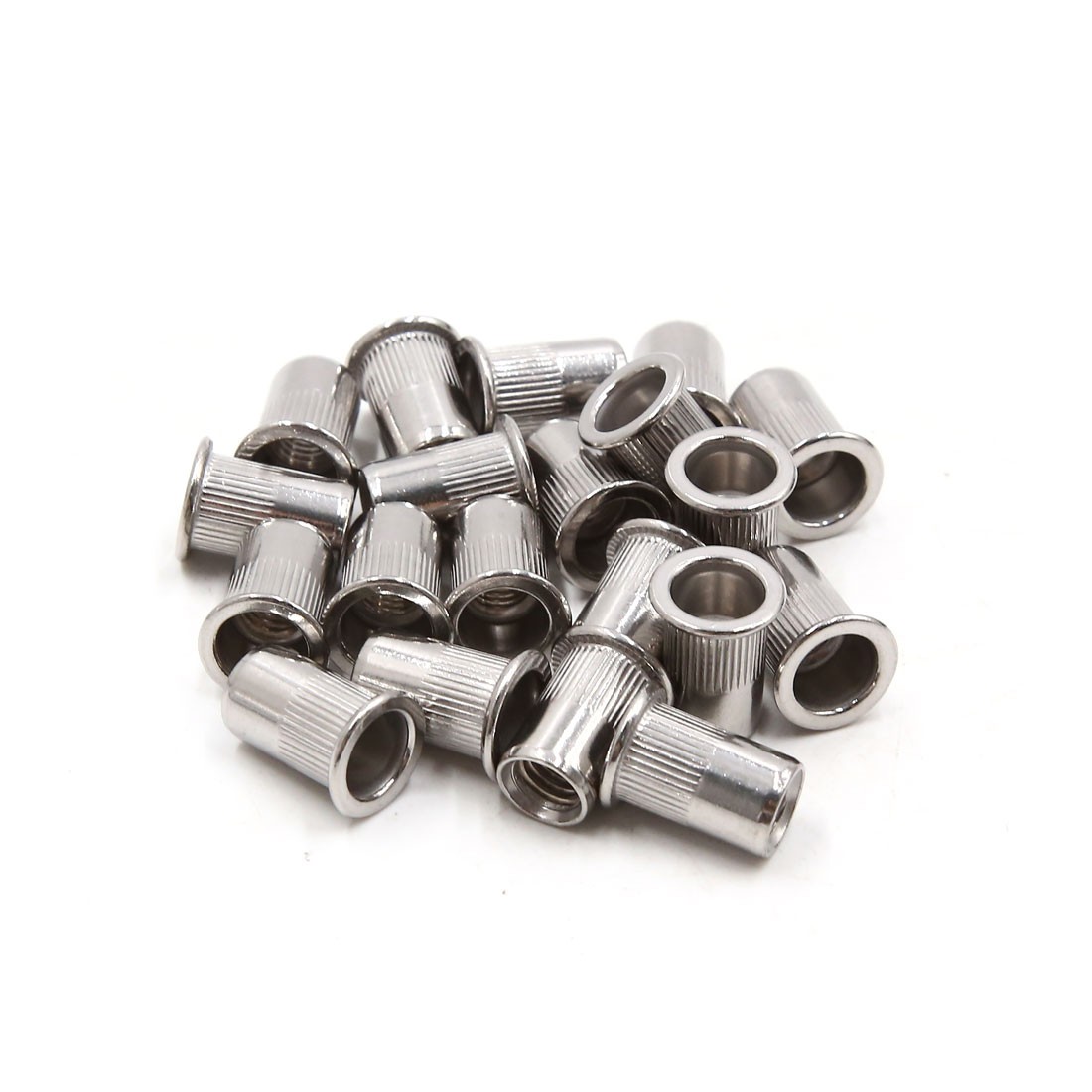 20pcs Thread M8 304 Flat Nut Rivet Nut Car Thread Insert