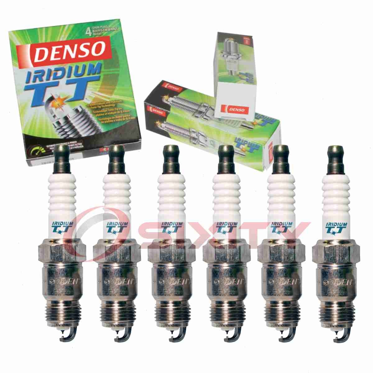 6 pc Denso Iridium TT Spark Plugs for 1981-1984 Dodge B150 3.7L L6 Ignition ft