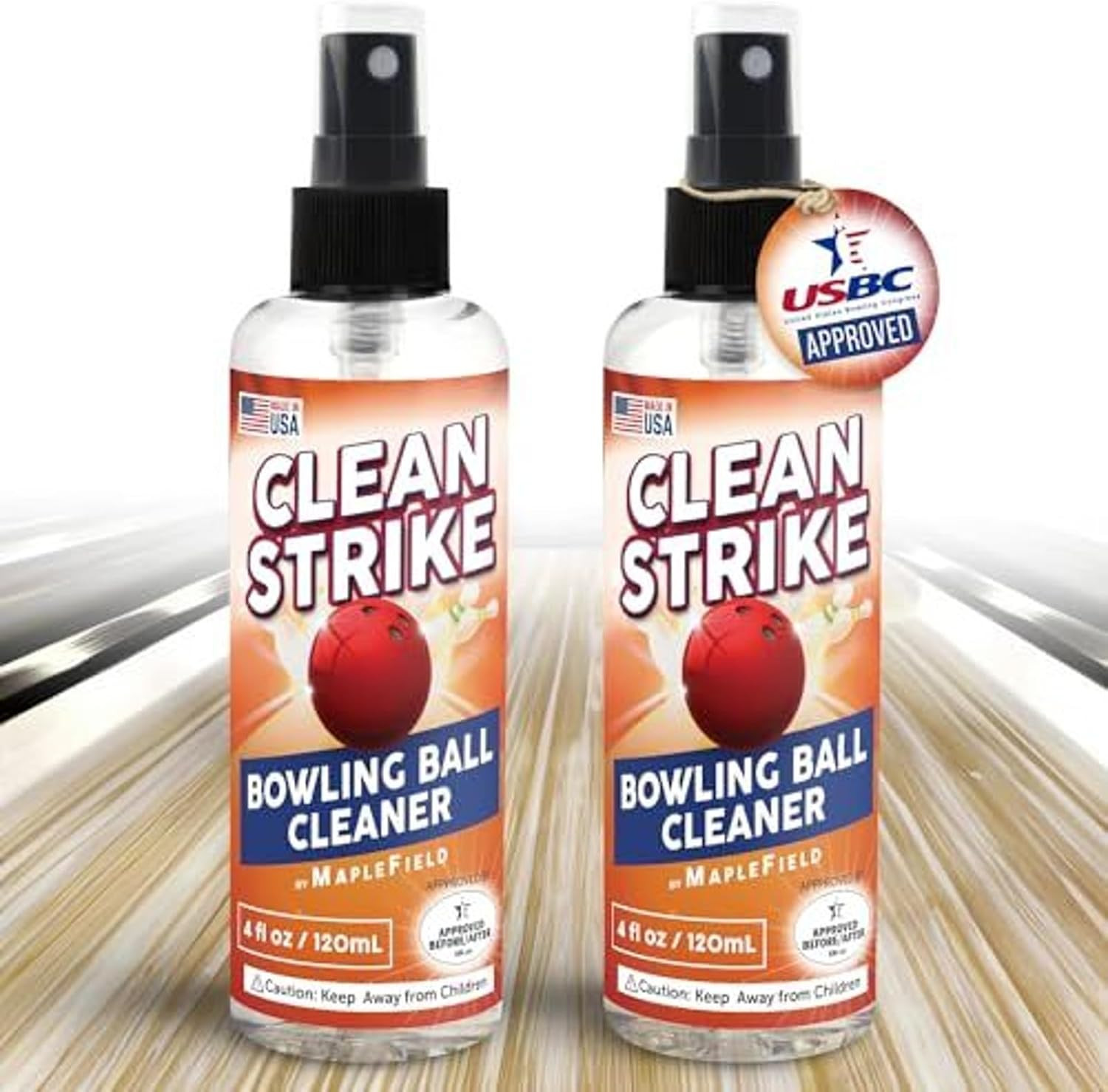 Bowling Ball Cleaner Spray - Oil & Stain Cleaner - Tack-Restoring Grip Spray - U
