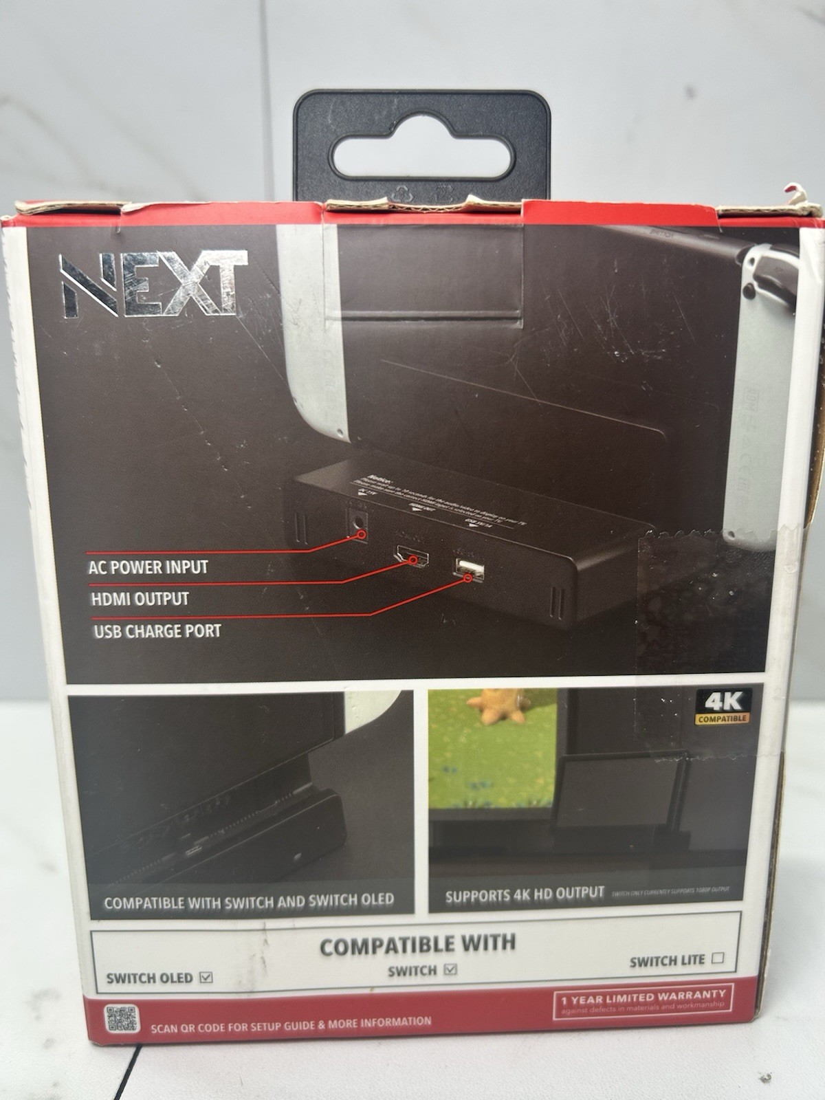 Open Box Next TV Dock Kit For Nintendo Switch NSDKHU Tested/Working
