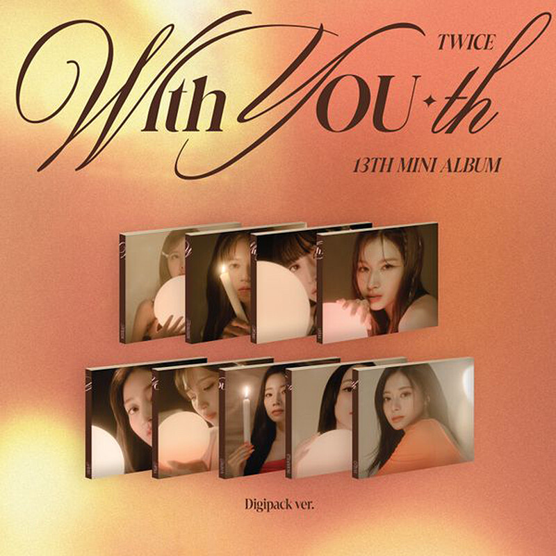 TWICE WITH YOU-TH 13th Mini Album DIGIPACK Ver/CD+PhotoBook+Card+Poster+POB+GIFT