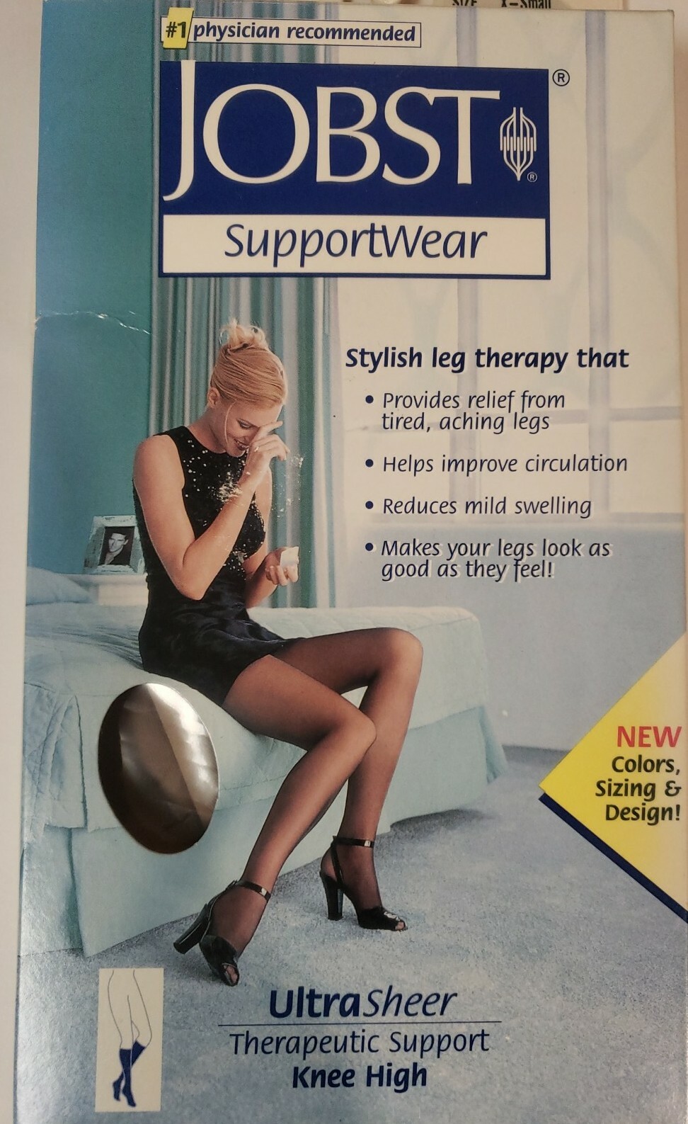 Jobst Ultrasheer Women's Silky Beige Compression Stockings Knee High 8-15MMHG XS