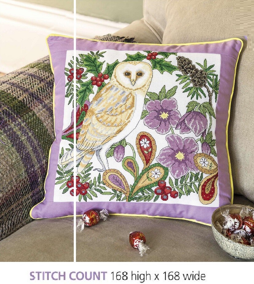 BARN OWL  CROSS STITCH  PATTERN ONLY    EQ - RWS