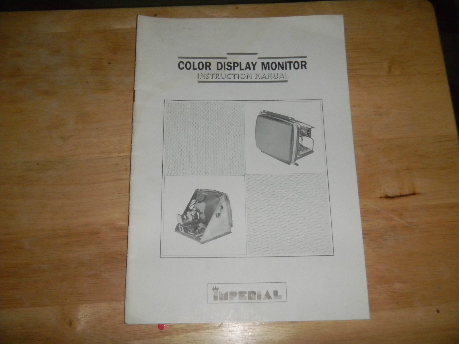 IMPERIAL SAMSUNG ORION 9" TO 19" MONITOR original vintage arcade game manual