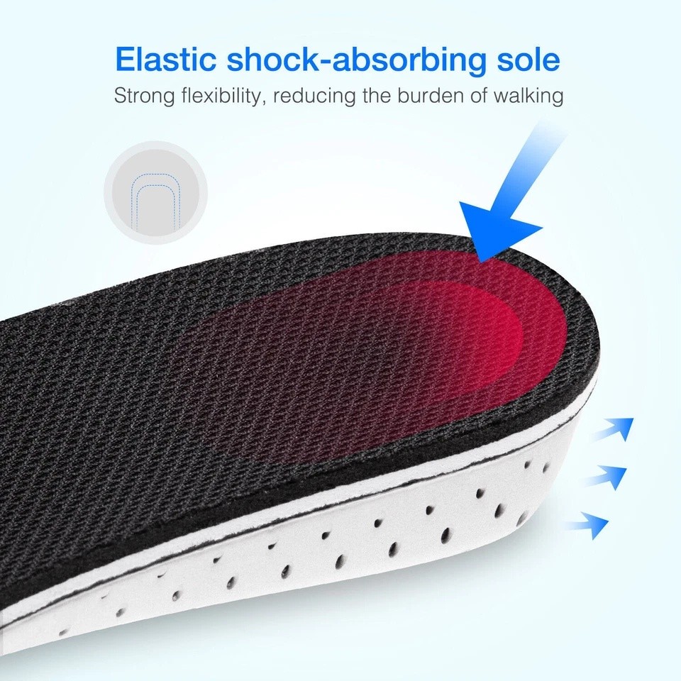 Shoe Lift Height Increase Insole Foot Pad Insert Riser Footpad Unisex