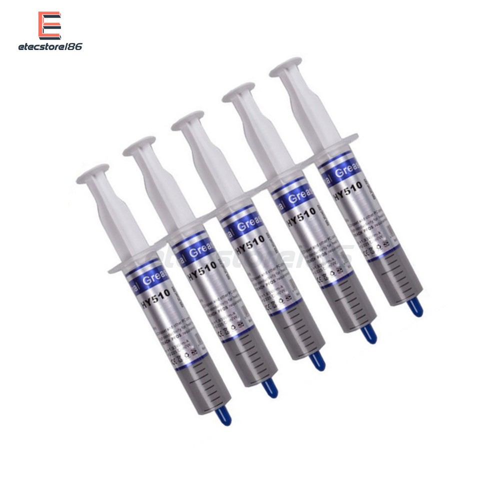 10PCS HY510 Grey Thermal Conductive Grease Paste For GPU CPU Chipset Cooling 30g