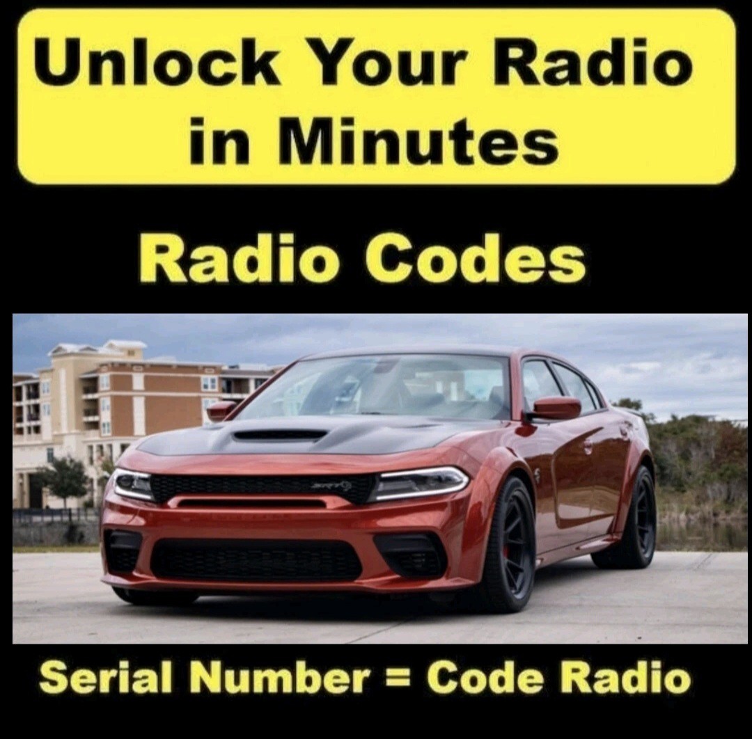 ✅ DODGE CHARGER CAR RADIO ANTI-THEFT UNLOCKING CODE FAST SERVICE ✅ ALL MODELS 