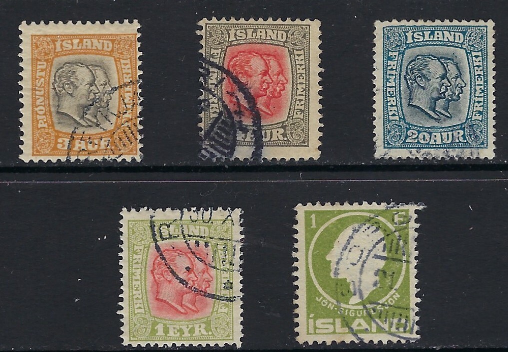Older Stamps from Iceland   .............32R..........B-707-3