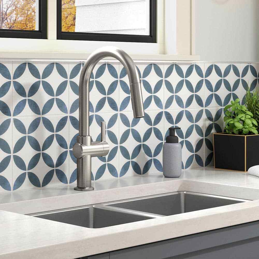 KOHLER Clarus Single Handle Pull Down Sprayer Kitchen Faucet - Vibrant Stainless
