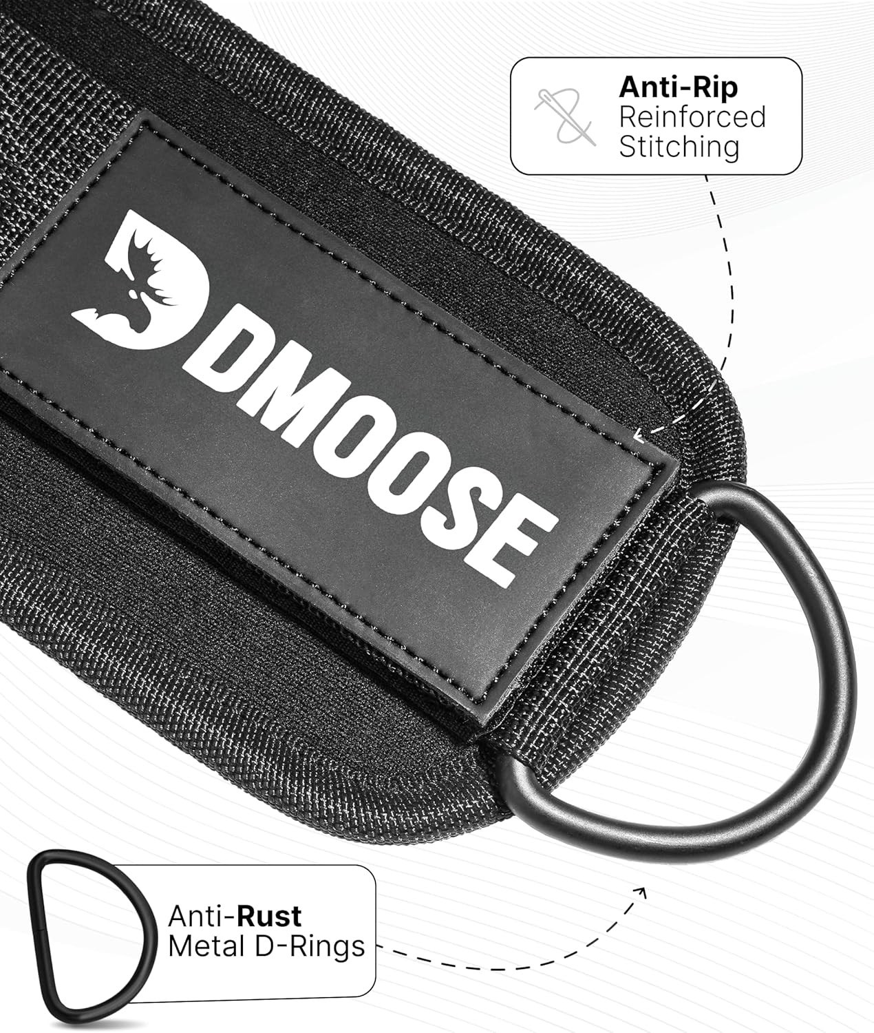 Ankle Straps for Cable Machines - One Size Fit with Padding, Glute Kickback ...