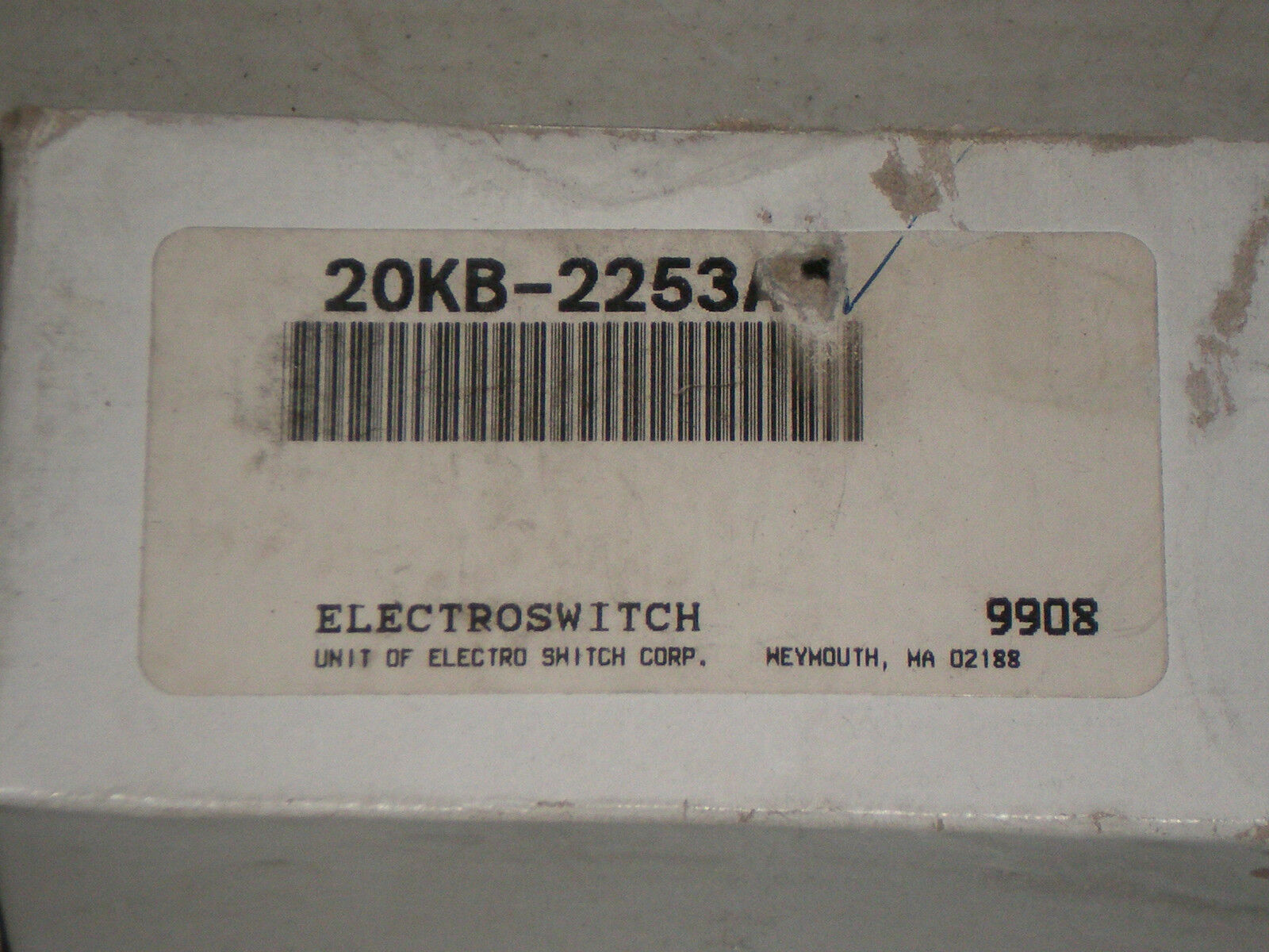 New! 20KB-2253AB Electroswitch Cam Switch Free Shipping!