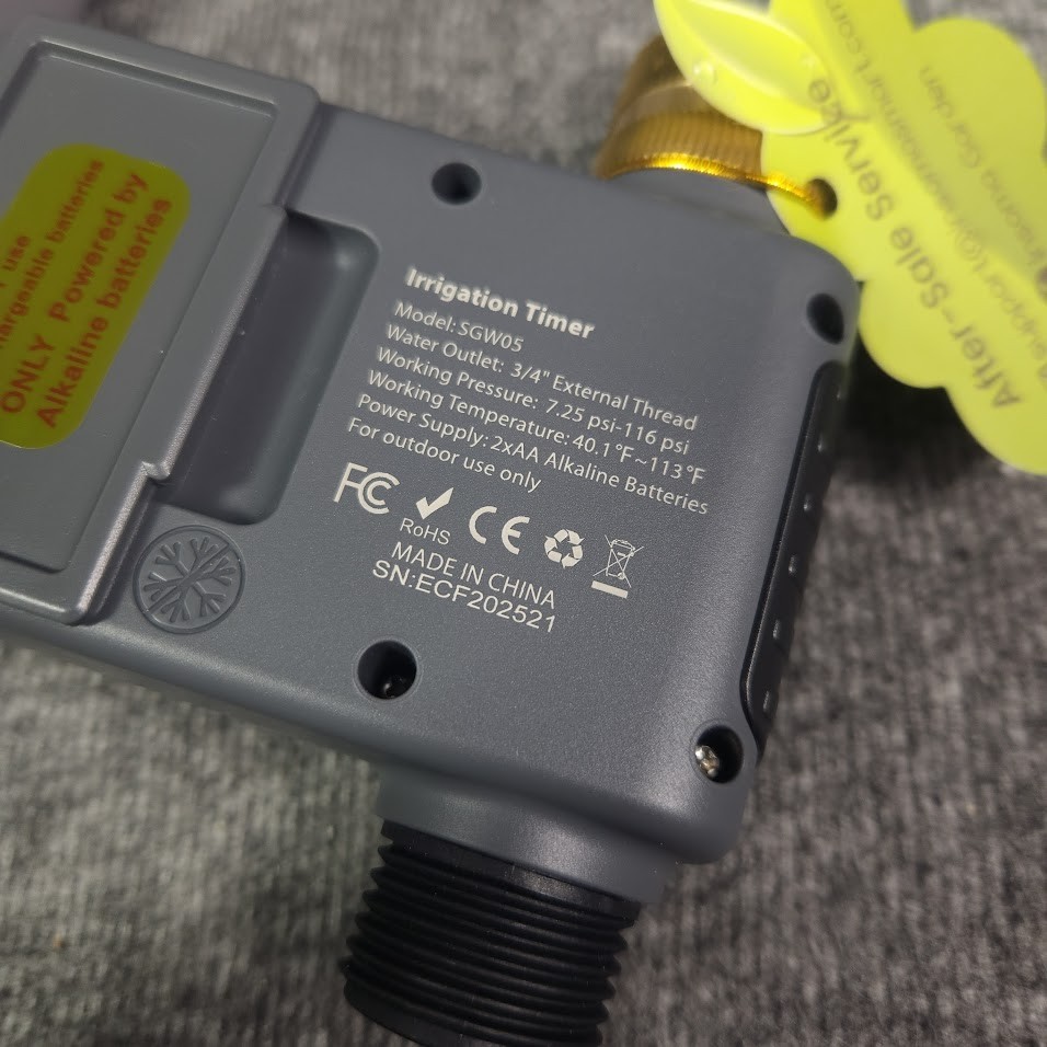 Insoma Water Timer SGW05 Open Box 116 Max psi