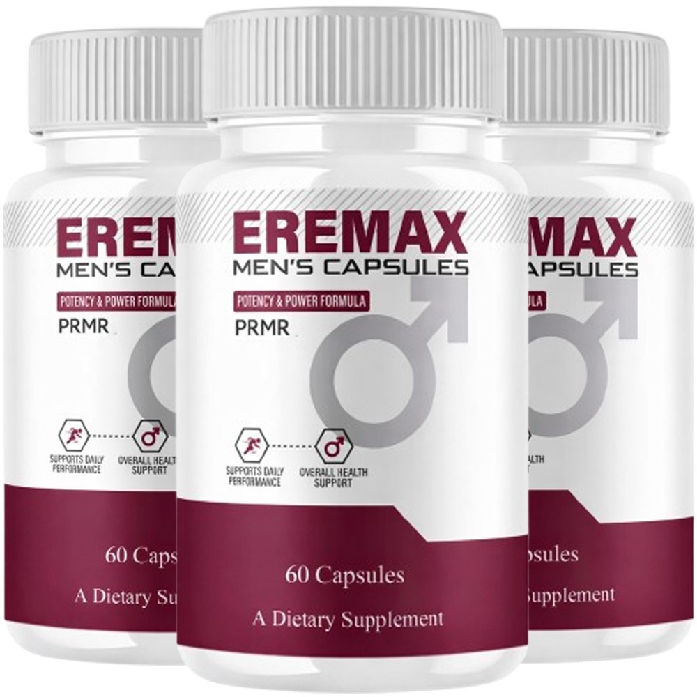 (3 pack) Eremax Capsules, Eremax Premium Performance Supplement - (180 Capsules)