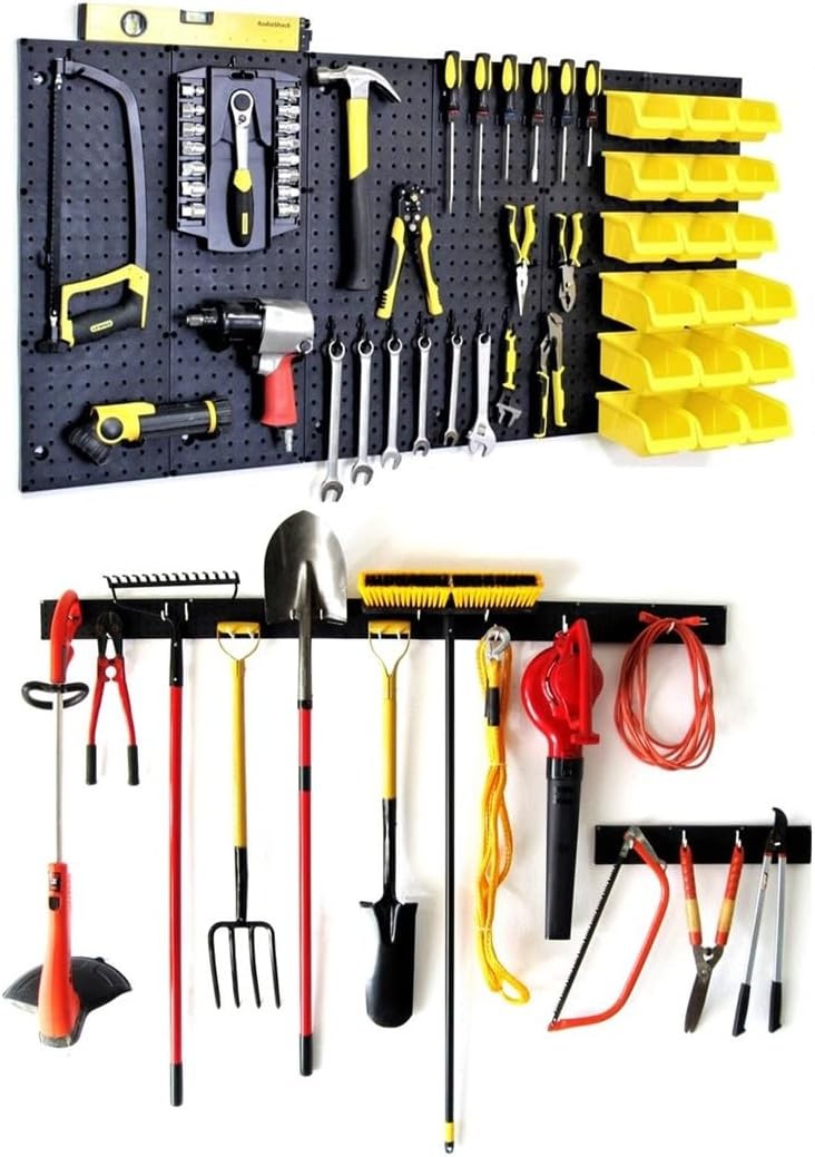 WallPeg Pegboard Wall Organizer (PK-160) - Garden Tools Storage - Hand Tool Orga