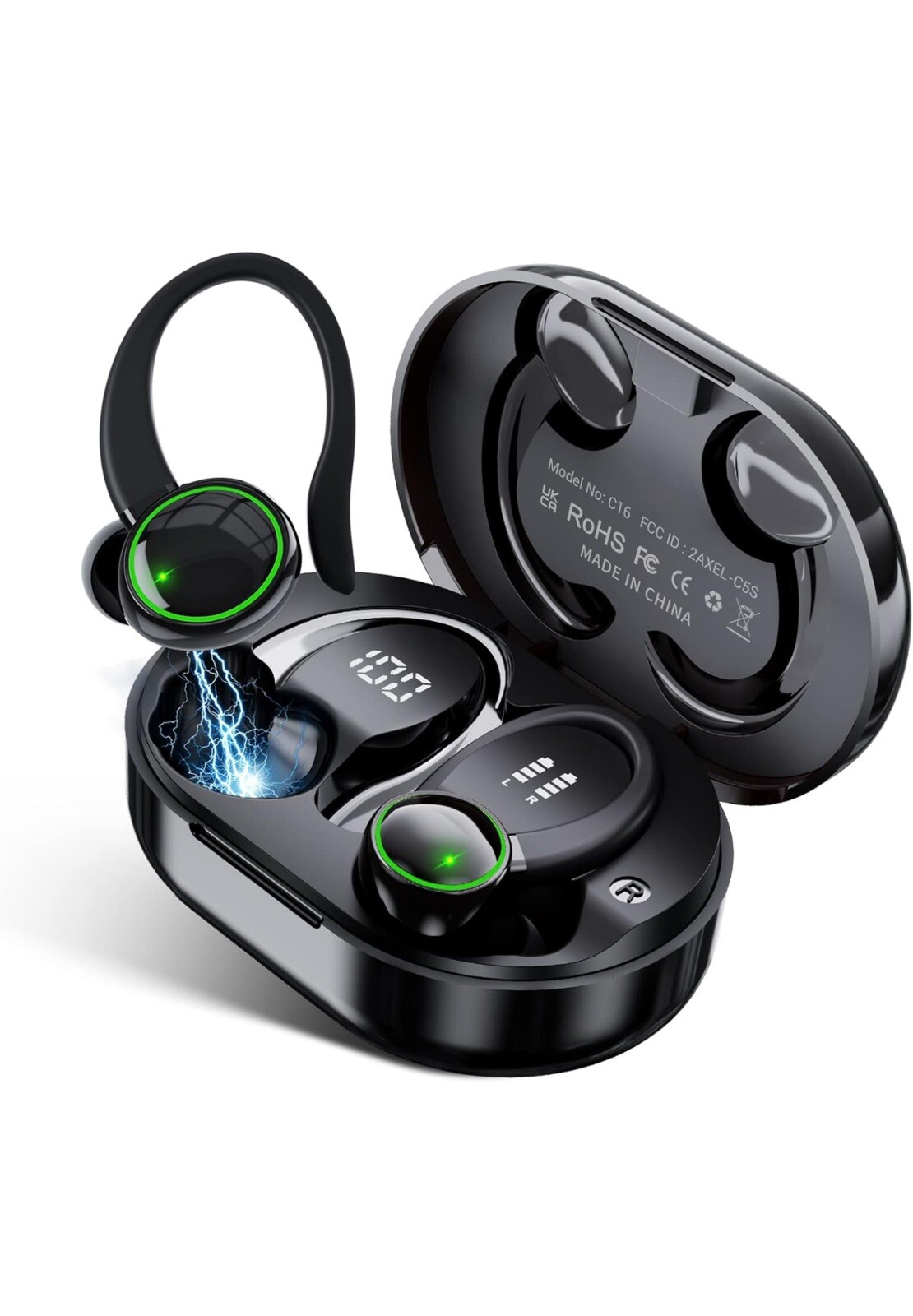 Wireless Bluetooth 5.3 Earbuds Gym Workout Headphones for Sony Xperia 1 V