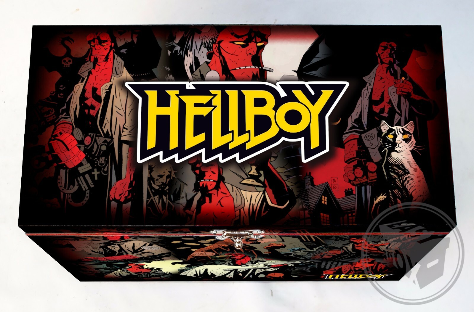 Large Comic Book Hard Box Chest MDF Hellboy