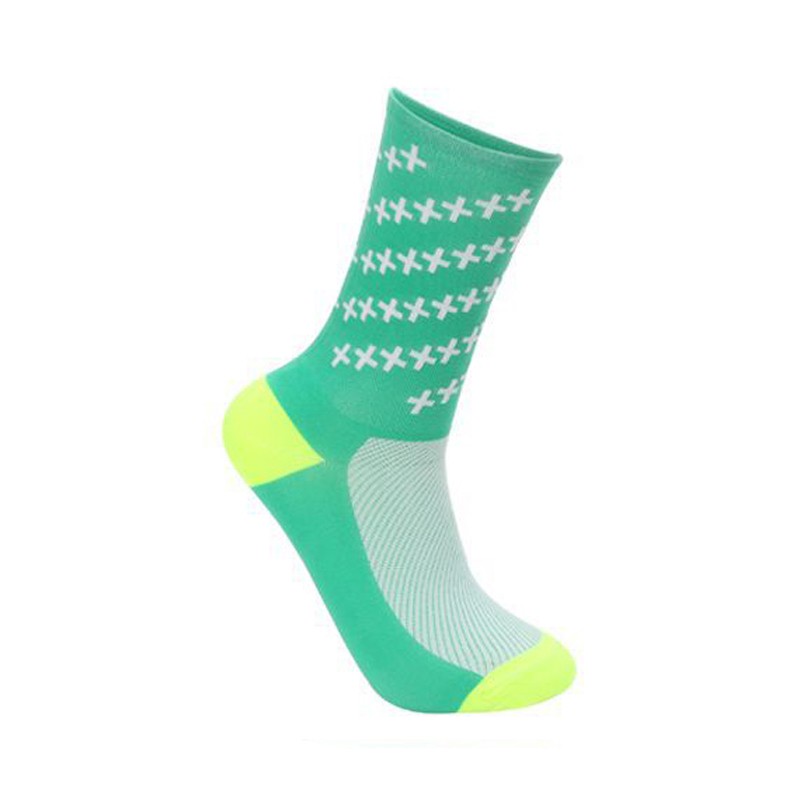 Road Cycling Socks Bicycle Bike Riding Sports Athletic Socks XC BMX MTB Green