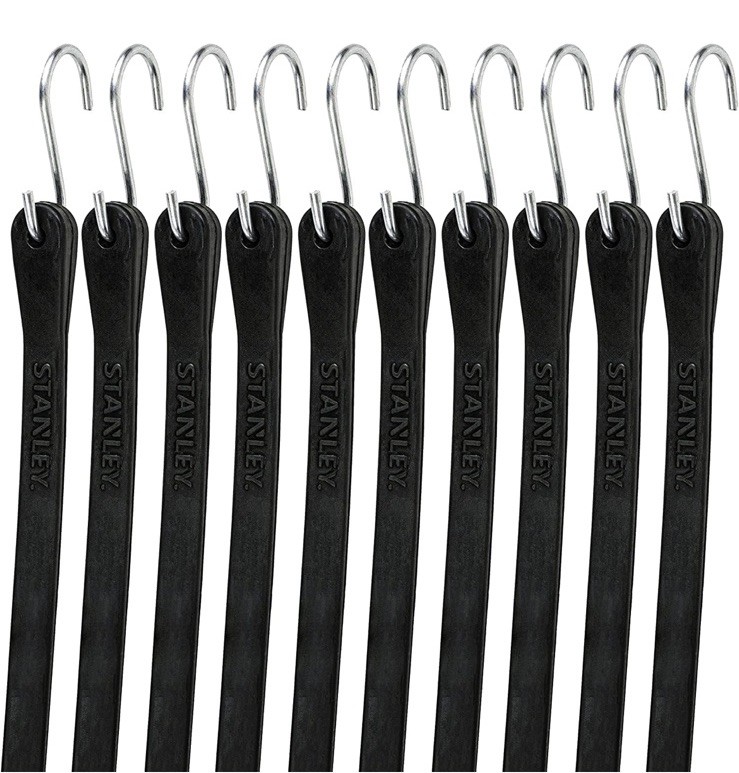 Stanley Tarp Straps, 41 in, 10-Pk