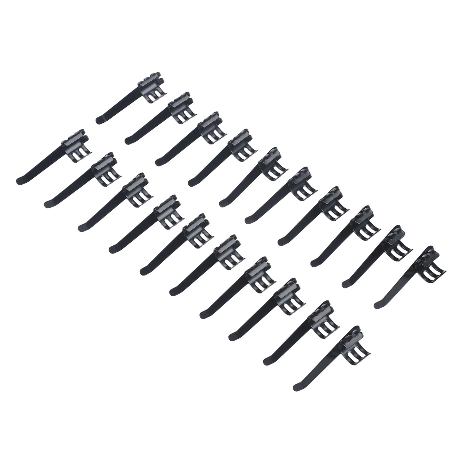20 Pack Flashlight Clips Rust Resistant Steel Easy Attach for Pens and Lights