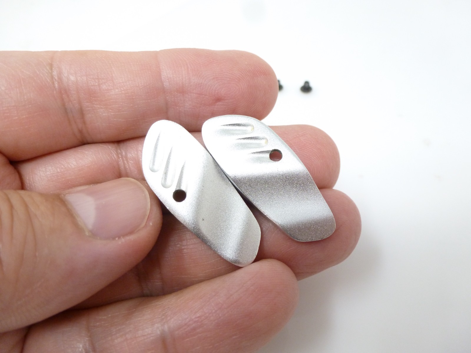 PROTO PMR MATRIX RAIL METAL ALUMINUM EYE PLATES COVER  DUST SILVER 07 08 09 2010