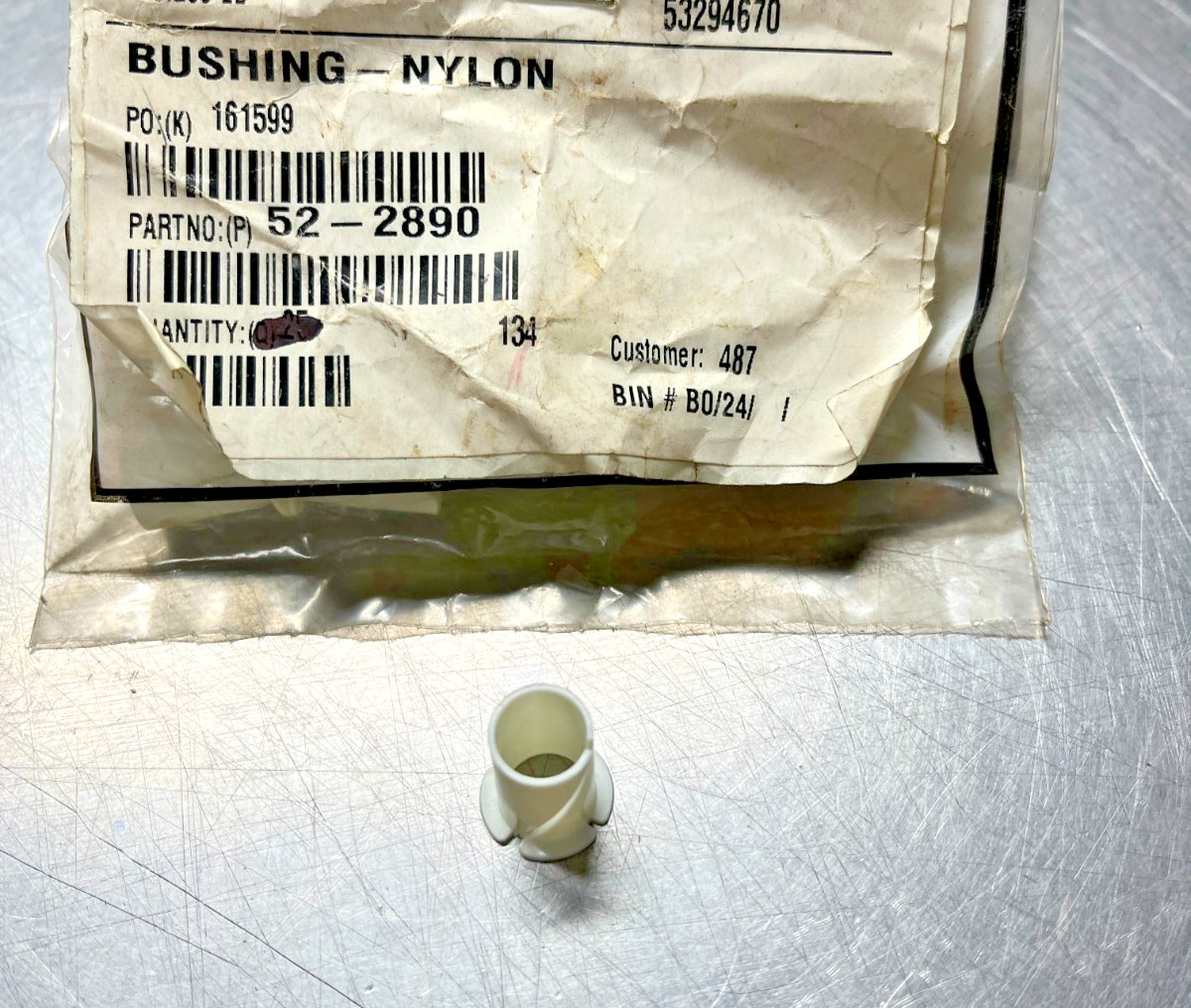 52-2890  Genuine OEM  Toro  NYLON BUSHING  QTY of 2 Bushings  EXMARK  522890