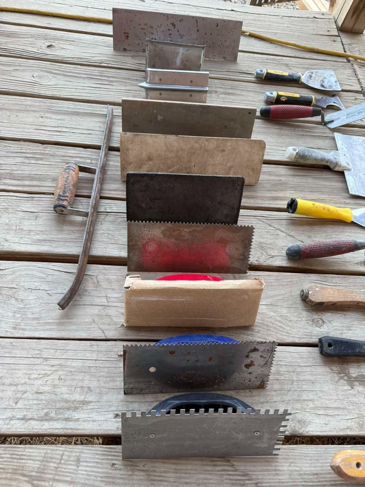 Mixed Masonry Drywall Finishing Tool Lot