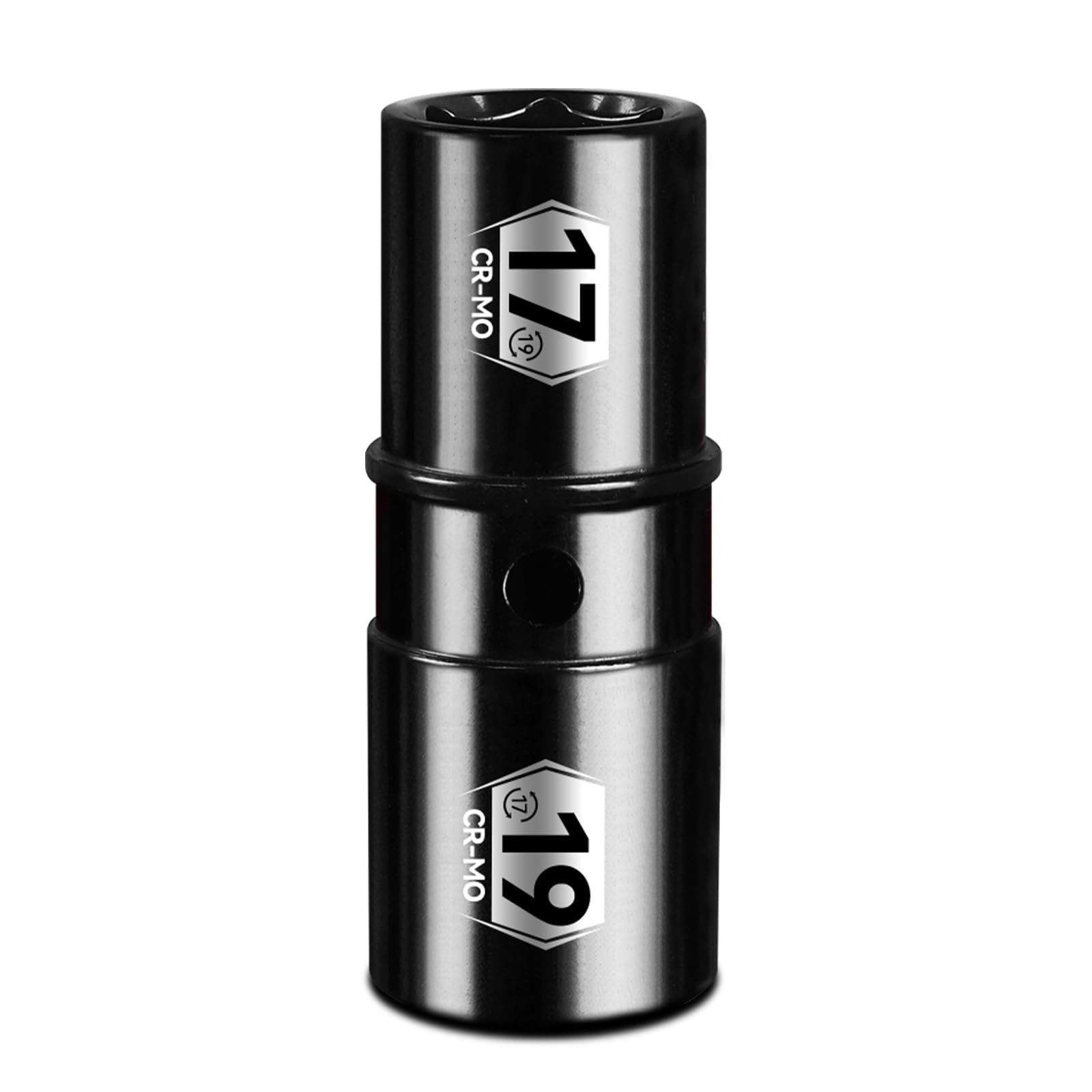 BLACKROBOT 1/2" Drive Impact Lug Nut Socket Set, 17mm x 19mm Impact Socket Se...