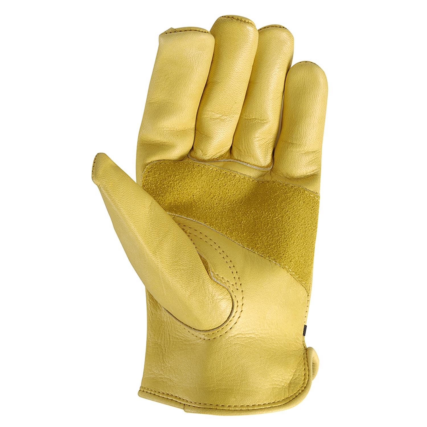 Wells Lamont 1132S Saddletan Leather Pull String Men's Driver Gloves Small