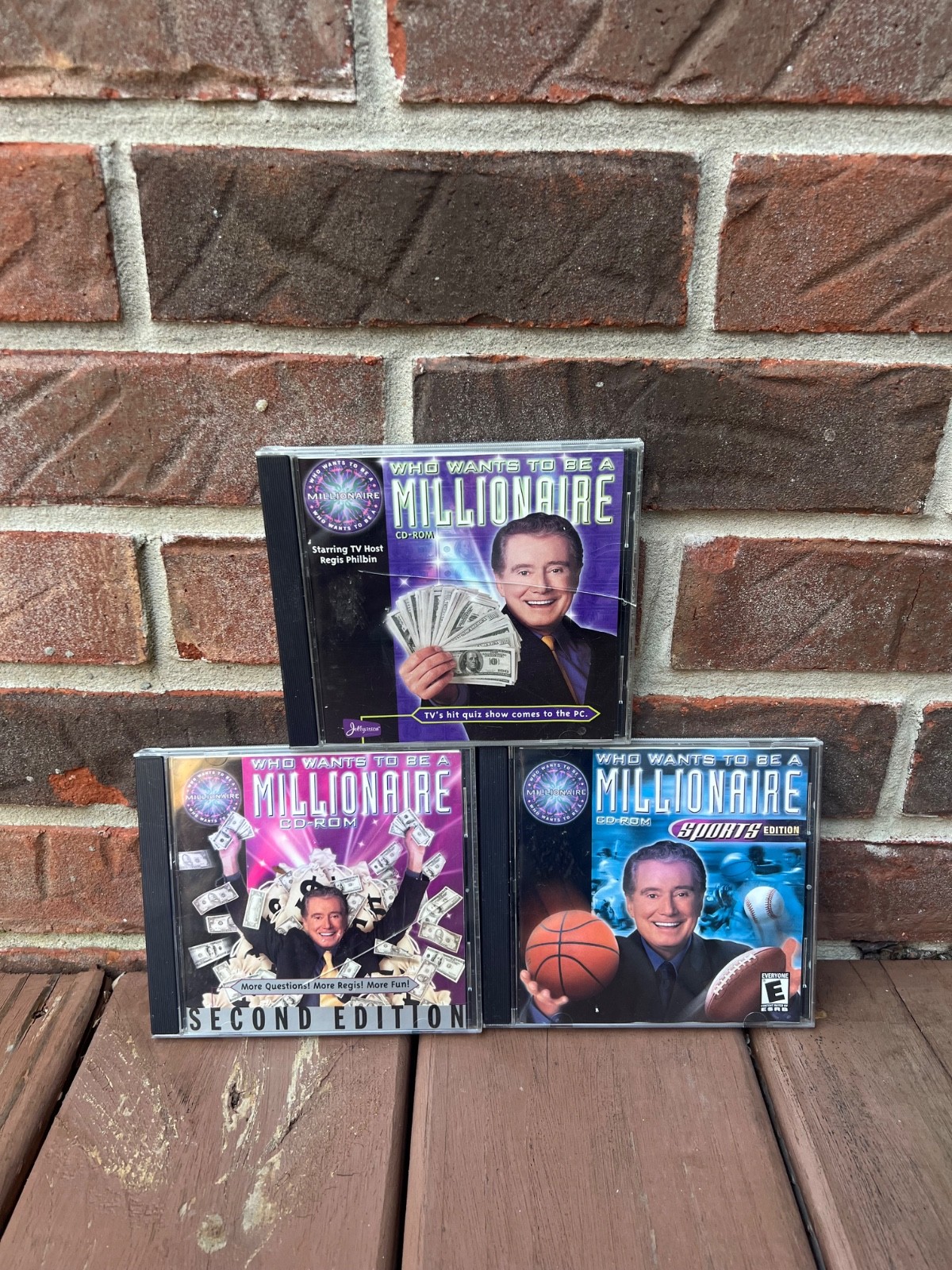 Vintage Who Wants To Be A Millionaire PC CD-ROM LOT OF 3 Games Sports Second Ed