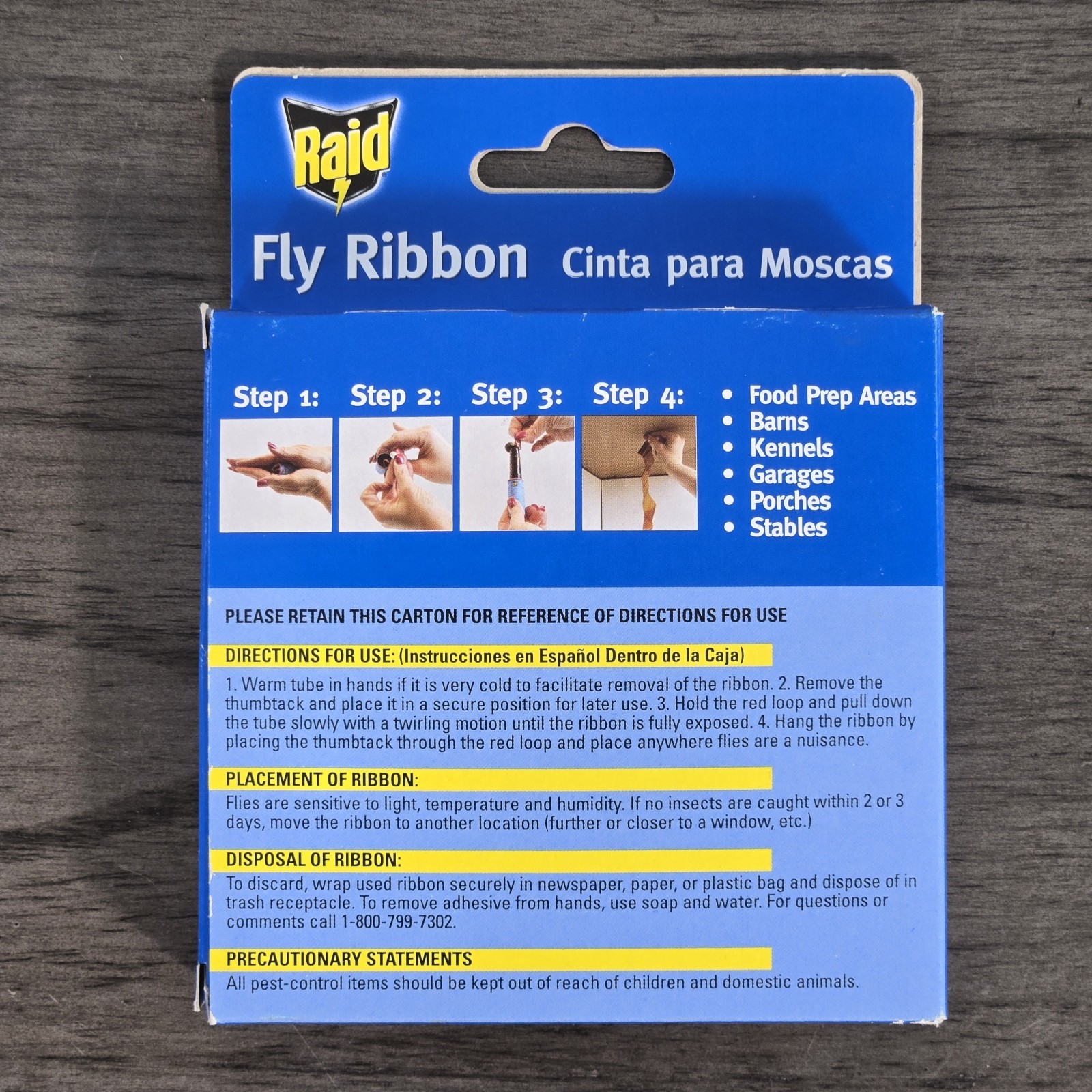 Raid Fly Ribbon Trap FR10B