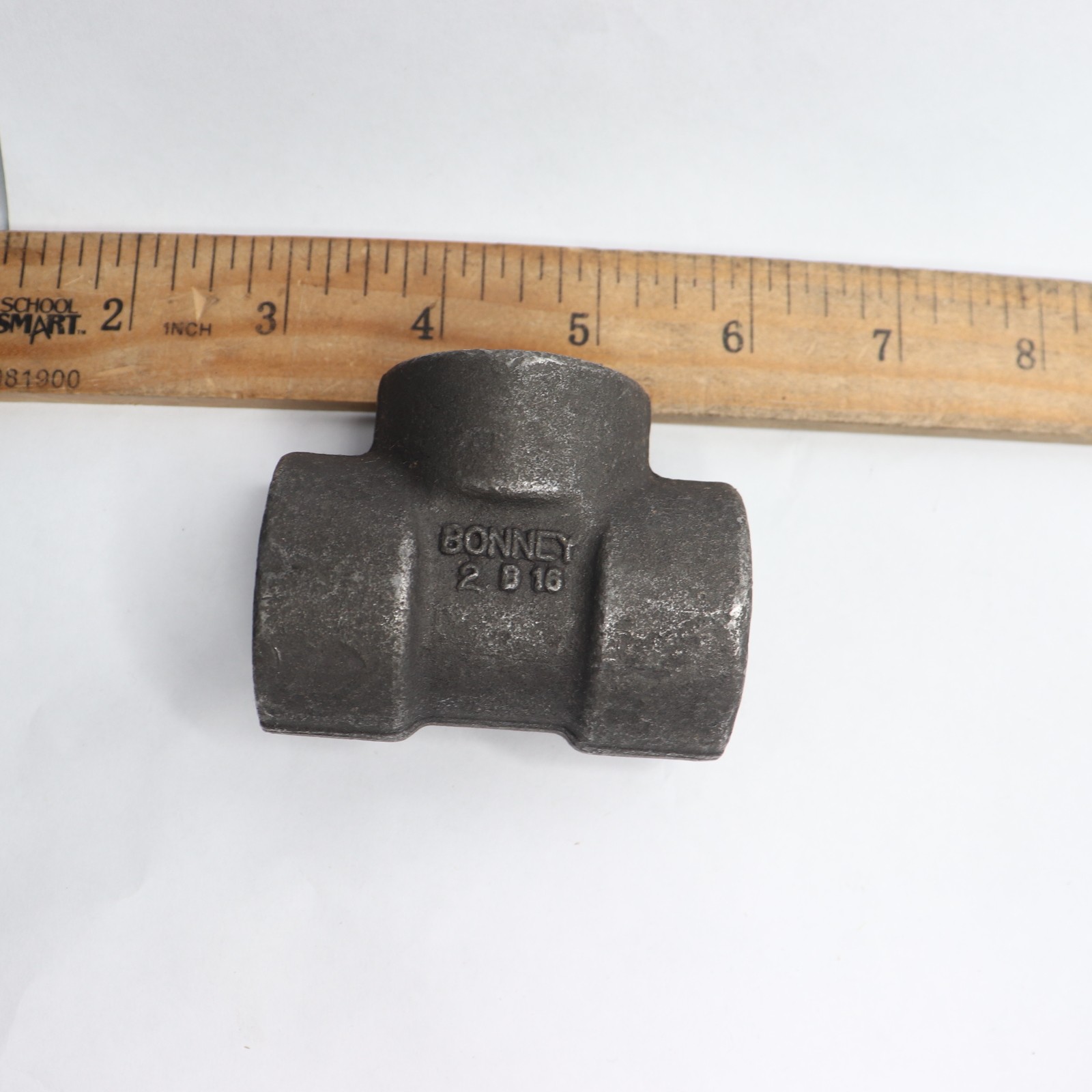 Bonney Socket Weld Tee Class 3000 Schedule 80 Forged Carbon Steel 1"