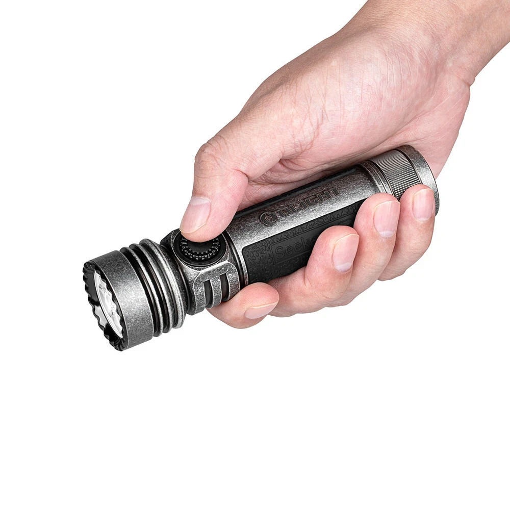 Olight Seeker 4 Pro Silver Plated Bronze Flashlight 4600 Lumens (Cool White)