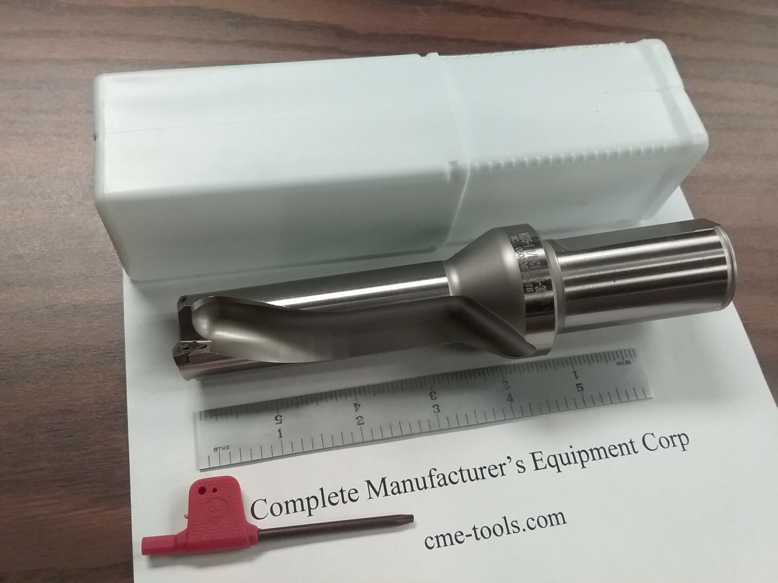 U drill 1-1/8"x3-1/2"x7", 1-1/4" shk, index, WCMX05 inserts #UD-118