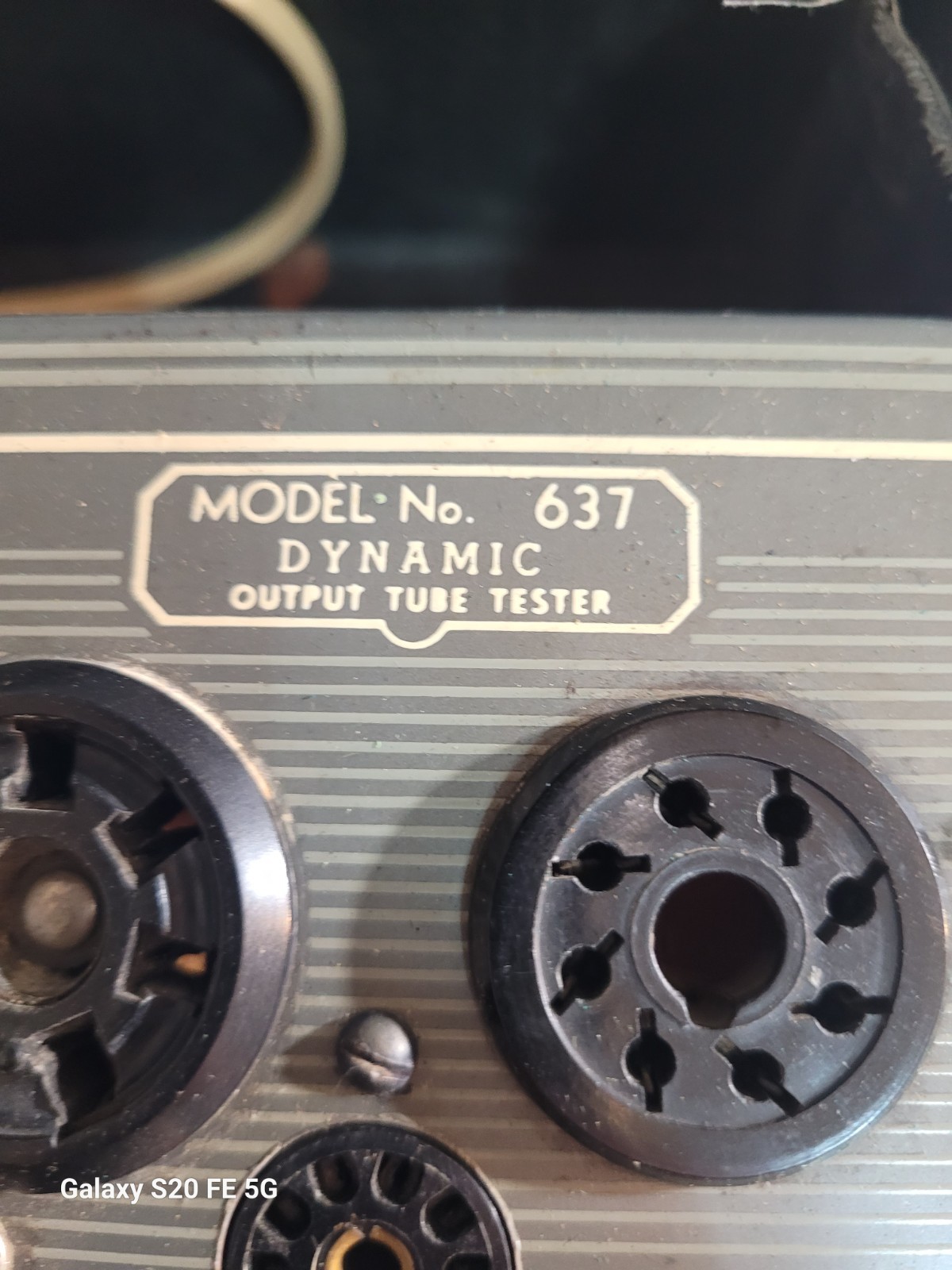 Vintage Jackson Tube Tester Model 637 Powers On UNTESTED