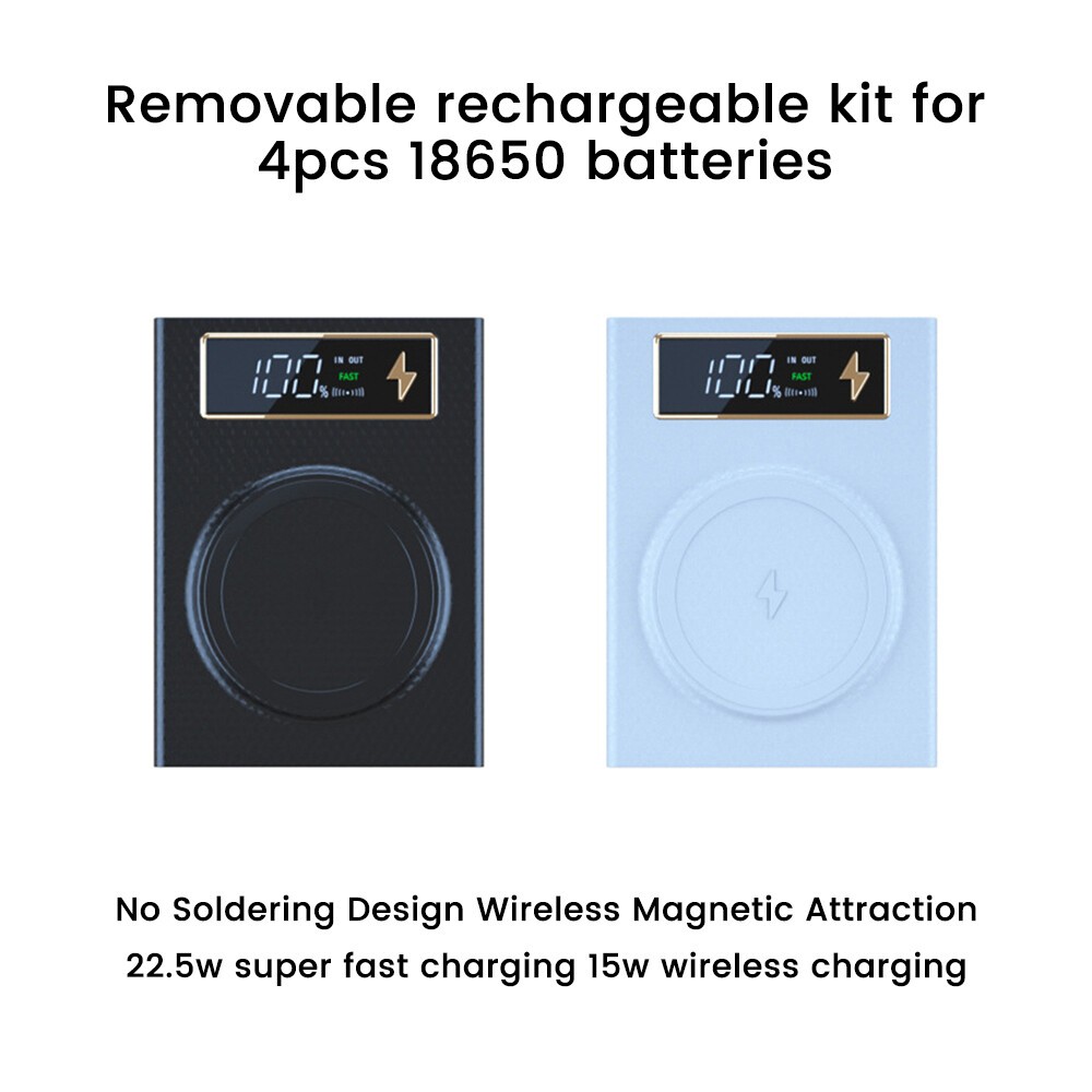 DIY 4 x18650 Power Bank Case Portable Digital 18650 Battery Charger Storage Box.