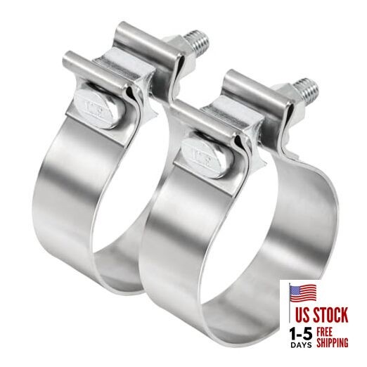 3 Exhaust Clamp 3 inch Exhaust Clamp Stainless Steel 3 Inch Exhaust Clamp 2pcs